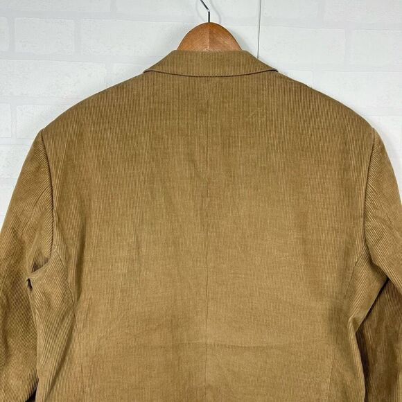 Alan Flusser Mens Corduroy blazer Size 42L Cotton Tan Brown Sport Coat - Picture 12 of 15